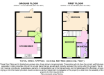 Floorplan of Branton Close, Wigmore, Luton, Bedfordshire, LU2 9TY