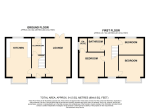 Floorplan of Wellington Close, Flitwick, Bedfordshire, MK45 1GS