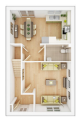 Floorplan of Barnfield Development, Luton, Bedfordshire, LU2 7AS