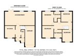 Floorplan of Tameton Close, Wigmore, Luton, Bedfordshire, LU2 8UX