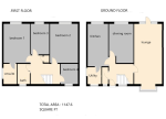 Floorplan of Binham Close, Warden Hills, Luton, Bedfordshire, LU2 7AR