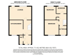 Floorplan of Seaford Close, Stopsley, Luton, Bedfordshire, LU2 8JX