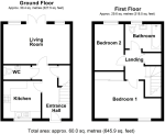 Floorplan of West End Road, Silsoe, Bedfordshire, MK45 4DU