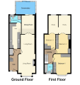 Floorplan of Oakley Road, Challney, Luton, Bedfordshire, LU4 9PU