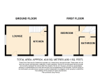 Floorplan of Lesbury Close, Wigmore, Luton, Bedfordshire, LU2 9UP