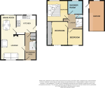 Floorplan of Silver End Road, Haynes, Bedfordshire, MK45 3PP