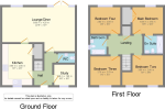 Floorplan of Fry Grove, Flitwick, Bedfordshire, MK45 1GJ