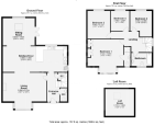 Floorplan of Markham Road, Warden Hills, Luton, Bedfordshire, LU3 2BS