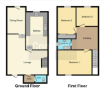 Floorplan of St Josephs Close, Icknield, Luton, Bedfordshire, LU3 1ST