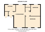 Floorplan of Duncombe Close, Runfold, Luton, Bedfordshire, LU3 2HR