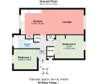 Floorplan of Ross Close, Farley Hill, Luton, Bedfordshire, LU1 5RB