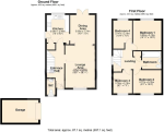 Floorplan of Launton Close, Barton Hills, Luton, Bedfordshire, LU3 4BF