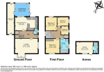Floorplan of Blakeney Drive, Warden Hills, Luton, Bedfordshire, LU2 7AL