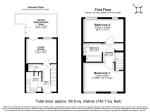 Floorplan of Hedges Way, Tophill, Luton, Bedfordshire, LU4 9FD