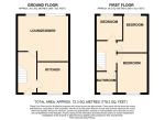 Floorplan of Rosedale Close, Luton, Bedfordshire, LU3 3AP