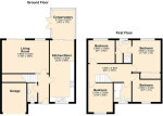 Floorplan of Emmer Green, Wigmore, Luton, Bedfordshire, LU2 8UH