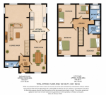 Floorplan of Hazelwood Close, Putteridge, Luton, Bedfordshire, LU2 8AR