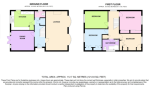 Floorplan of Brompton Close, Bramingham, Luton, Bedfordshire, LU3 3QT