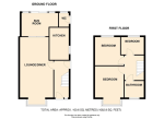 Floorplan of Rutland Crescent, St Annes, Luton, Bedfordshire, LU2 0RG